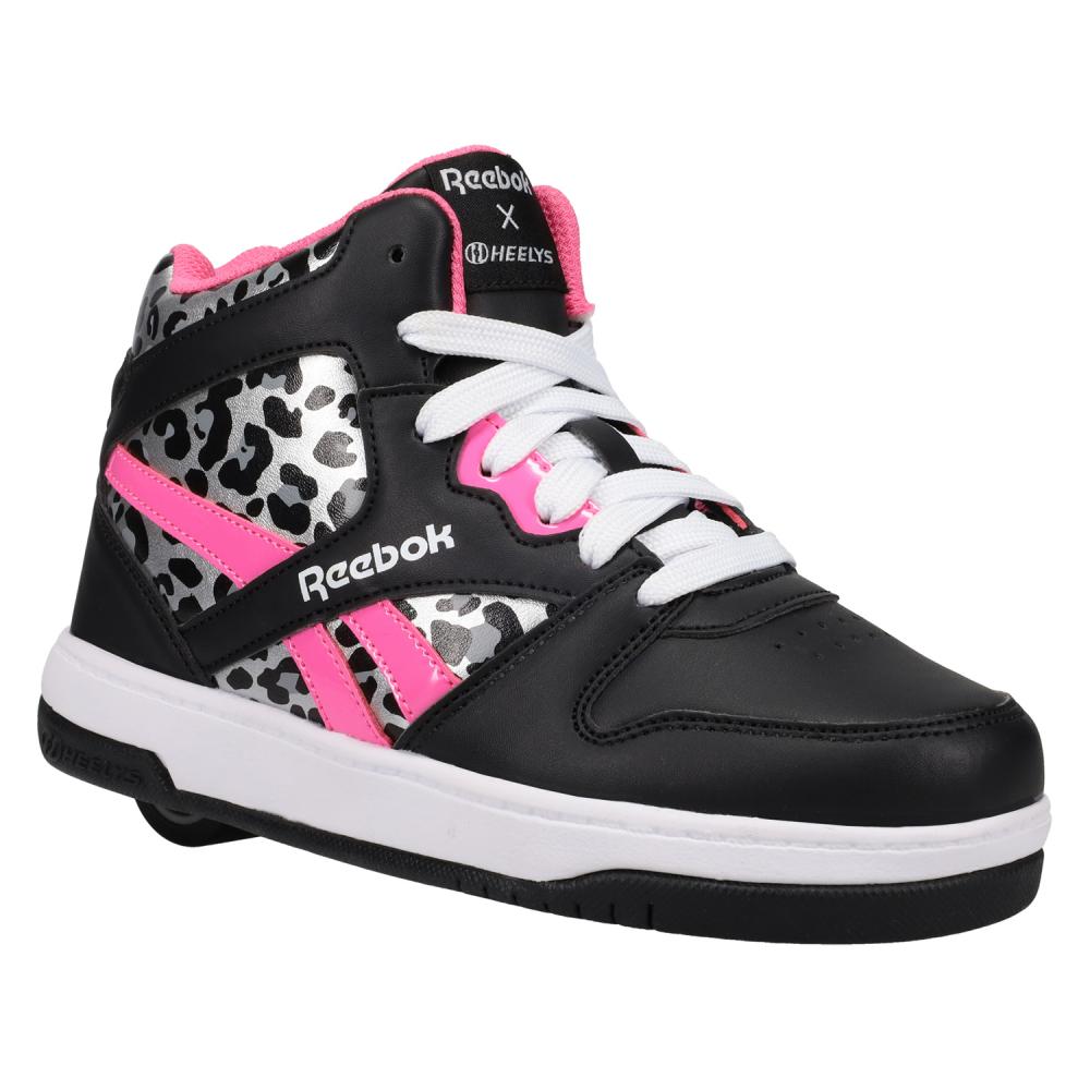 Heelys x Reebok BB 4500 Mid  Black/True Pink/Snow Leopard