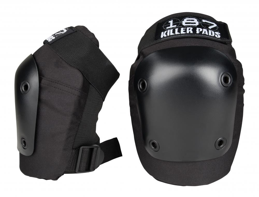 187 Killer Pads Adult Knee & Elbow Pad Set Combo Pack - Black - Momma Trucker Skates