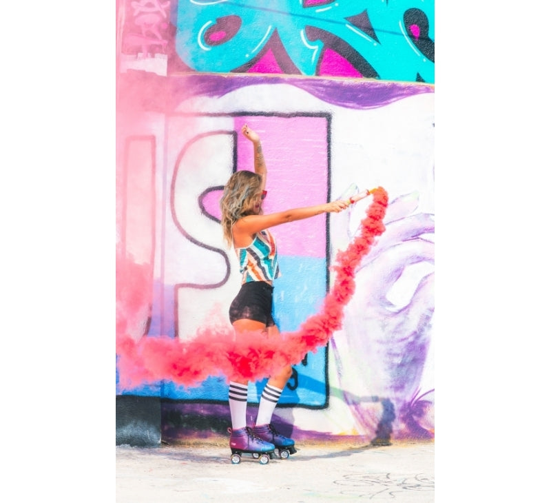 Chaya Vintage Quad Roller Skates - Airbrush - Momma Trucker Skates