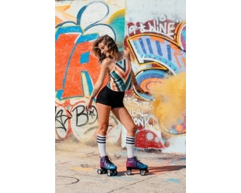 Chaya Vintage Quad Roller Skates - Airbrush - Momma Trucker Skates