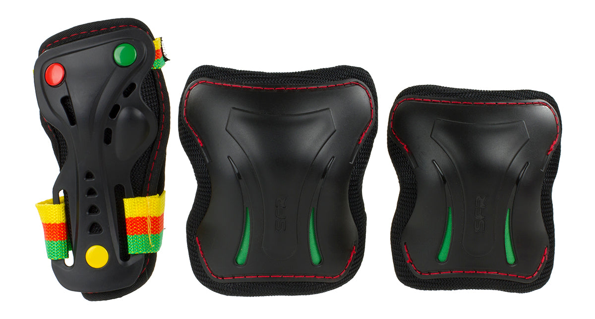 SFR Essentials Protection Triple Pad Set - All Colours! - Momma Trucker Skates