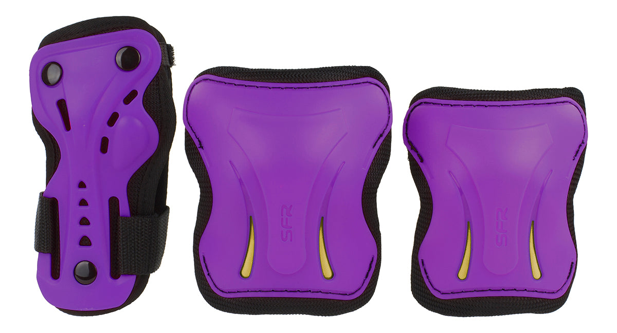 SFR Essentials Protection Triple Pad Set - All Colours! - Momma Trucker Skates