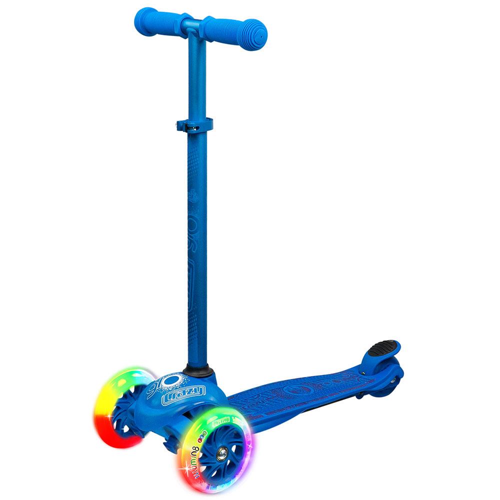 Crazy Skates Joey Glo Scooter & Protexion Set - Blue - Momma Trucker Skates
