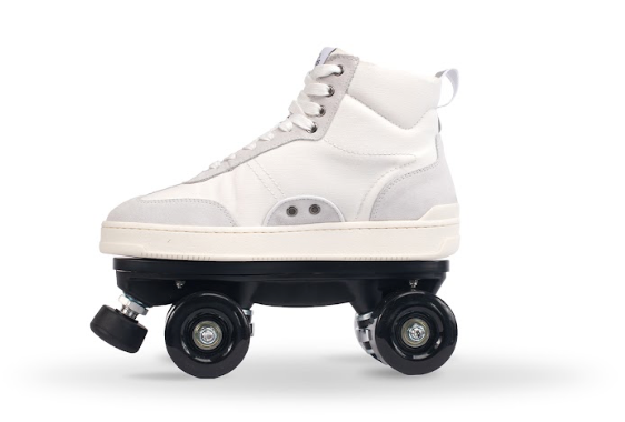 Slades Detachable Roller Skates White S Quad Pack
