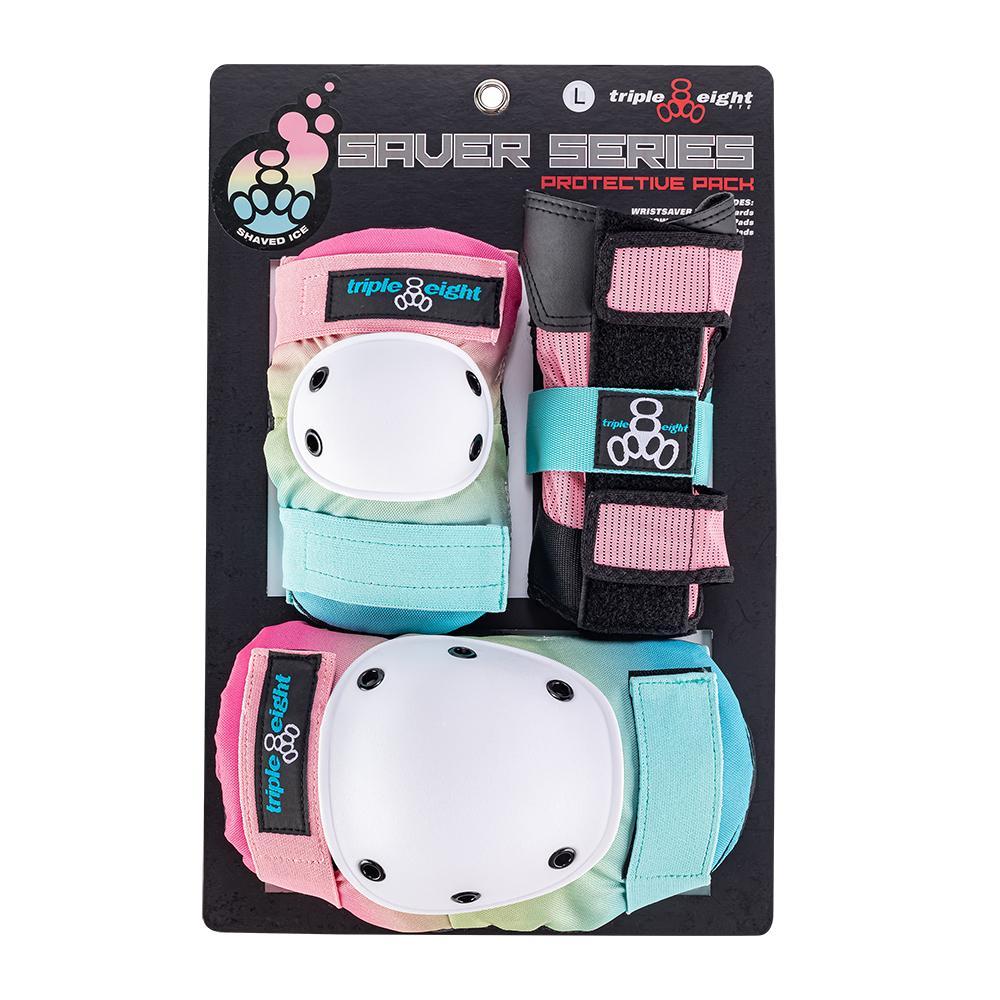 Triple8 Saver Series Triple Pad set - Shaved Ice - Momma Trucker Skates
